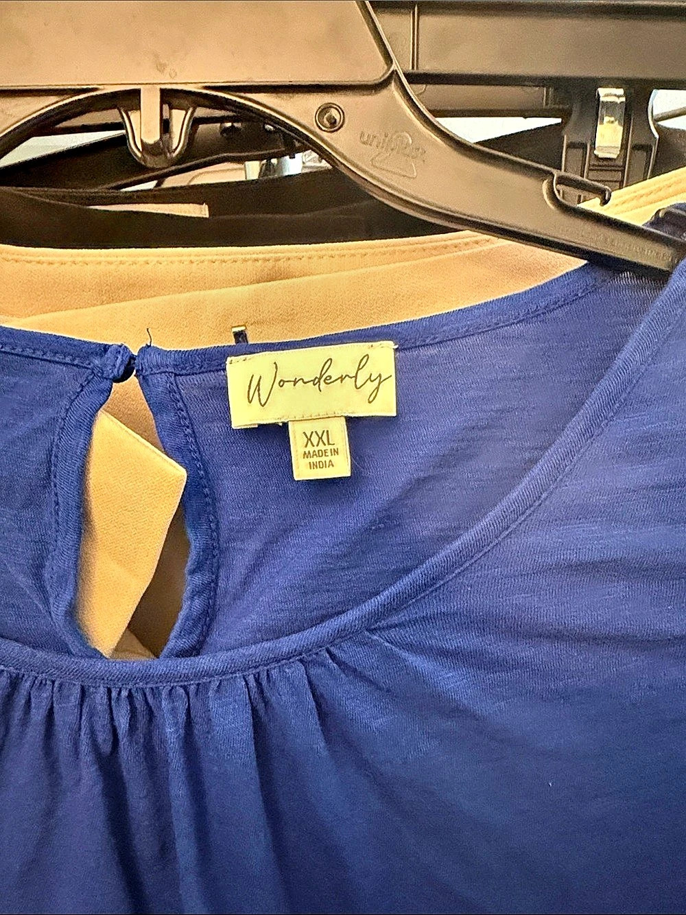 Wonderly Ruffle Sleeve Blouse in Blue Size XXL - Picture 2 of 3